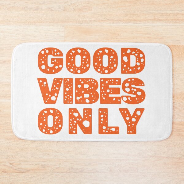 Item preview, Good vibes only text in orange designed and sold by yul4ik80.