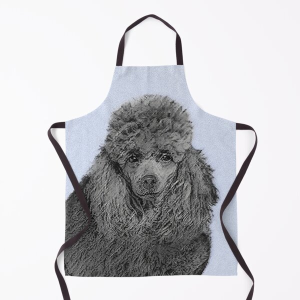Item preview, Poodle Miniature Toy Black Dog Art designed and sold by alpendesigns.