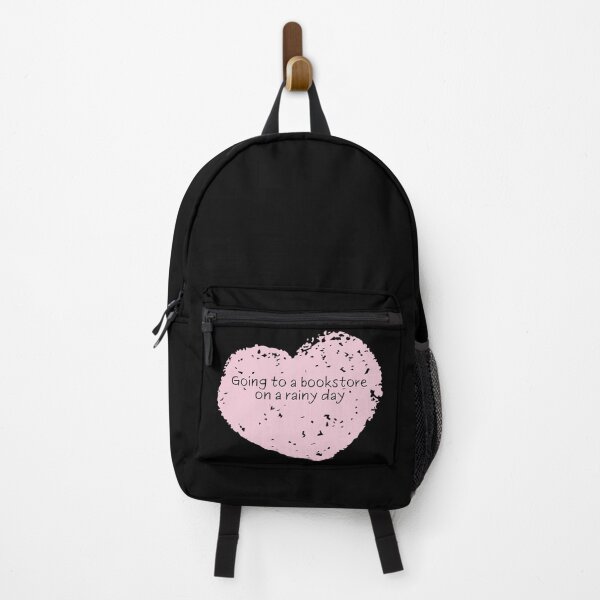 Item preview, I love going to a bookstore on a rainy day (dark background) designed and sold by SidefatSayings.