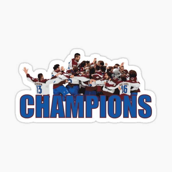  Colorado Avalanche Championship Sticker Stanley Cup Gear Team  NHL National Hockey League Sticker Vinyl Decal Laptop Water Bottle Car  (2022 Championship Sheet) : Sports & Outdoors