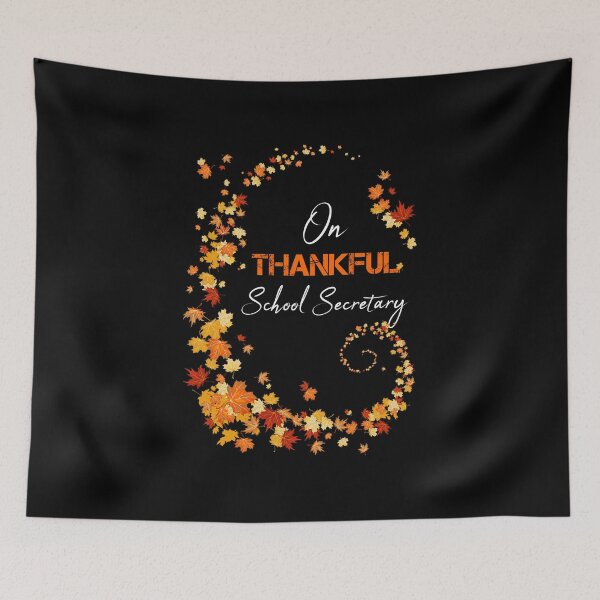 Item preview, One Thankful School Secretary Fall Autumn designed and sold by rachidhaz.