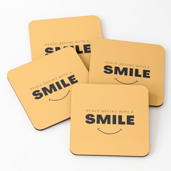 Item preview, Peace Begins With A Smile(Inspirational Quote) designed and sold by Jalib.
