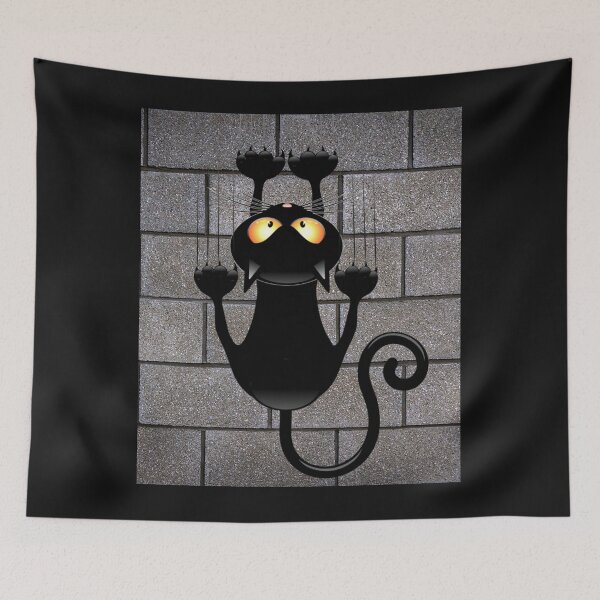 Item preview, CAT SCRATCHING THE WALL designed and sold by DonaFada.