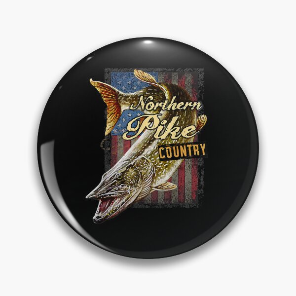 Item preview, 4th Of July Northern Pike Fishing American Flag designed and sold by lhkmmo44.