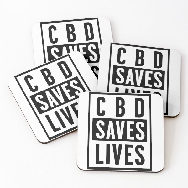 Item preview, CBD Saves Lives White & Black designed and sold by MickeyEdwards.