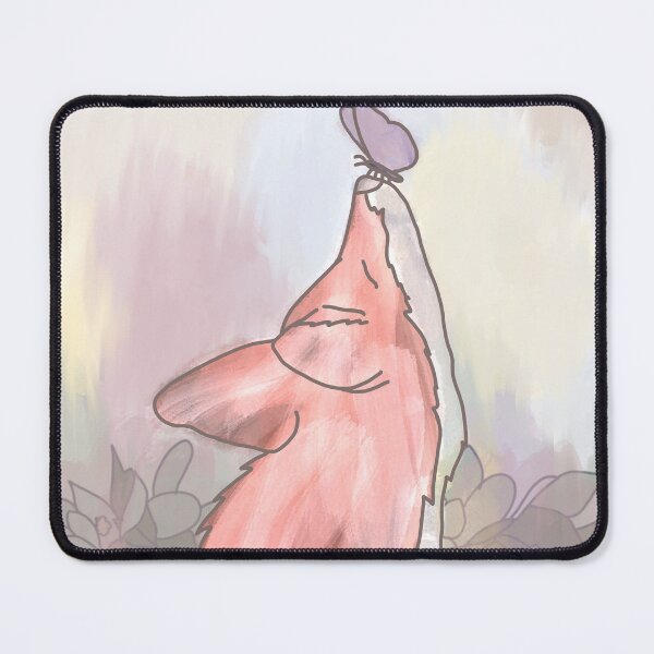 Item preview, watercolor fox playing with butterfly designed and sold by breerawls.