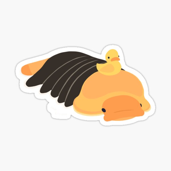 Item preview, Bath time Rubber Ducky Isopod (Transparent) designed and sold by ClumsyPillbug.