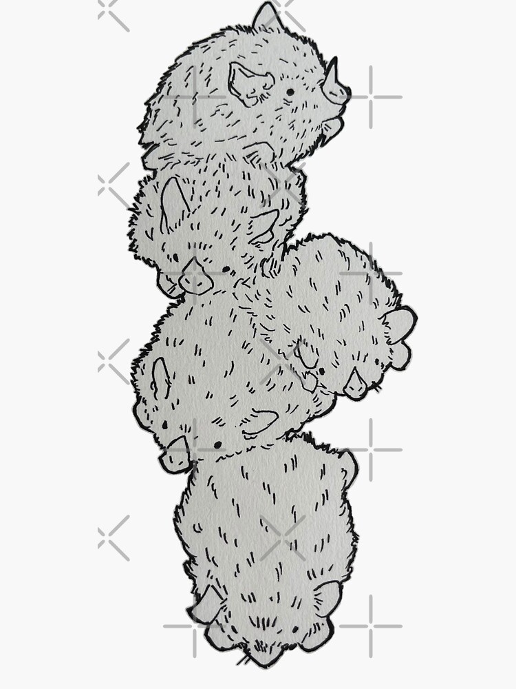 "Honduran White bats " Sticker for Sale by Lollamas | Redbubble