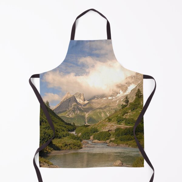 Item preview, Mountain Valley River Alps Idyllic Alpine Landscape designed and sold by Anna Lemos.
