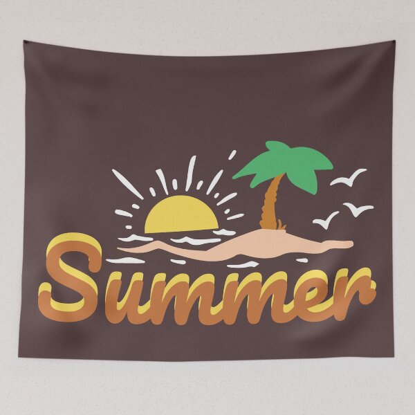 Item preview, Summer Design Featuring Sand, The Sun And A Palm Tree designed and sold by ItsRainingPxls.