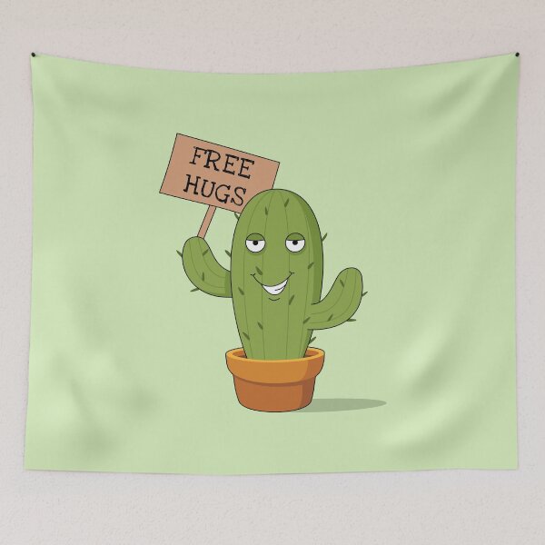 Item preview, The Cactus That Offers Free Hugs designed and sold by L1nes.