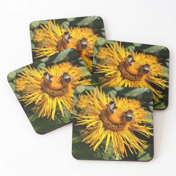 Item preview, Two bees, or not two bees, that is the question - Square crop designed and sold by Violaman.