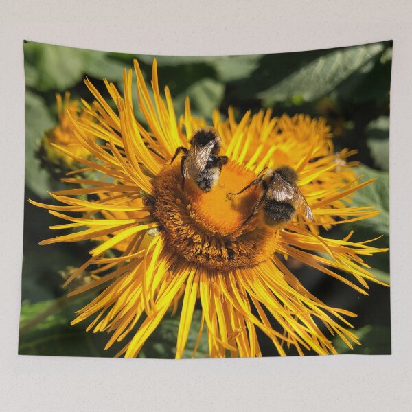 Item preview, Two bees, or not two bees, that is the question - Square crop designed and sold by Violaman.
