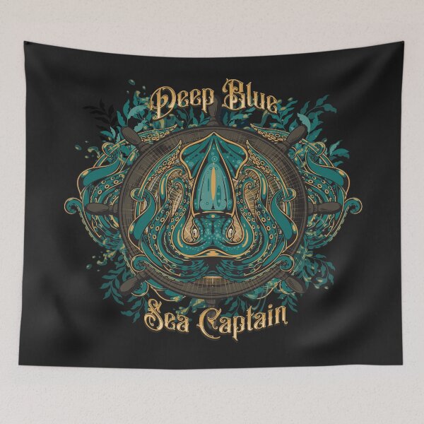 Item preview, Deep Blue Sea Captain designed and sold by bizbostudio.