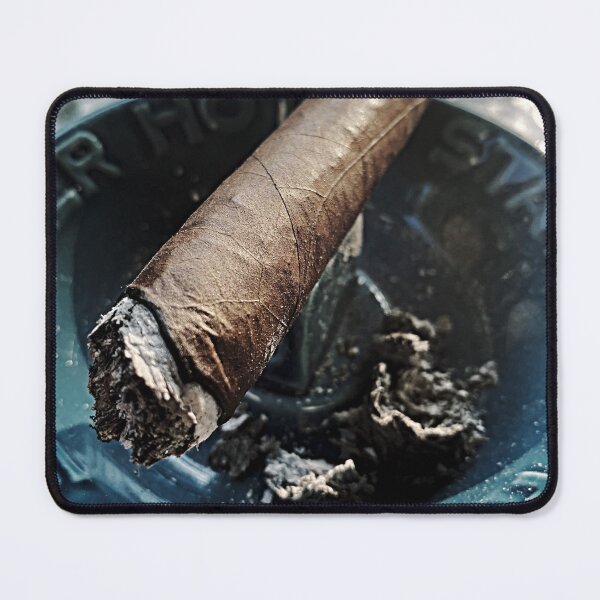 Item preview, Cigar on an ashtray muted color designed and sold by BarleyClover.