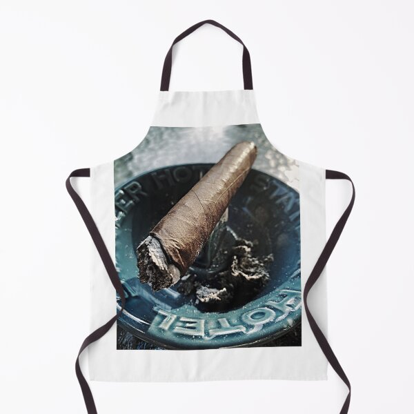 Item preview, Cigar on an ashtray muted color designed and sold by BarleyClover.