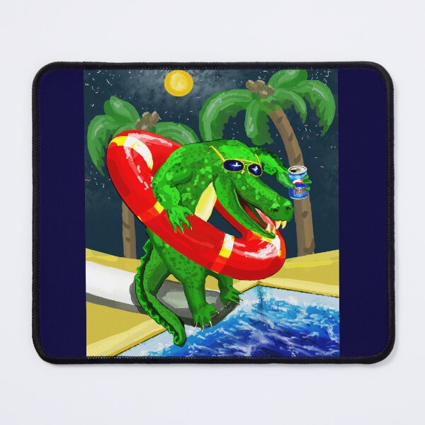 Item preview, Summer Fun Croc with Soda designed and sold by VerdeDoodleDuck.