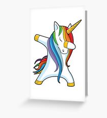 Unicorn Dabbing - Dab Dance Tshirt Greeting Card