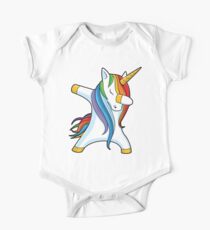 Dabbing Unicorn Shirt Cute Funny Unicorns T shirt Gifts for Kids Girls Boys Women Men Short Sleeve Baby One-Piece
