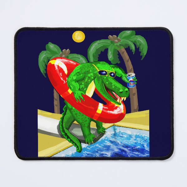 Item preview, Summer Fun Croc with Soda designed and sold by VerdeDoodleDuck.