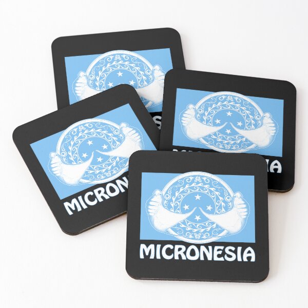 Item preview, Micronesia flag with manta ray designed and sold by NicGrayGraphic.
