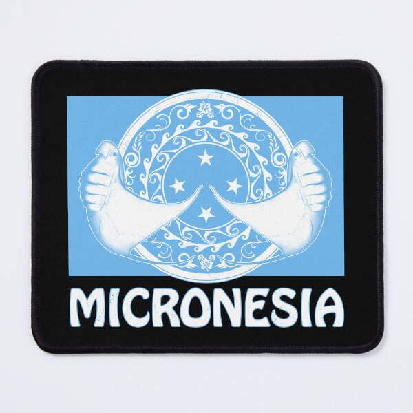 Item preview, Micronesia flag with manta ray designed and sold by NicGrayGraphic.