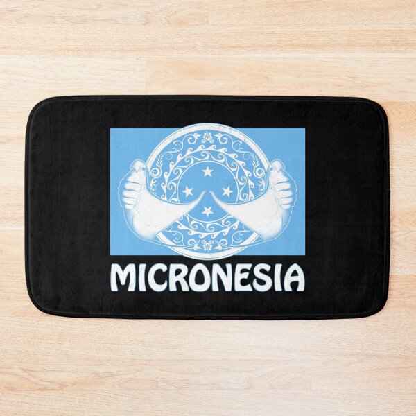 Item preview, Micronesia flag with manta ray designed and sold by NicGrayGraphic.