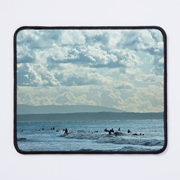 Item preview, Surfers Riding Sea Waves Scenic Seascape designed and sold by Anna Lemos.