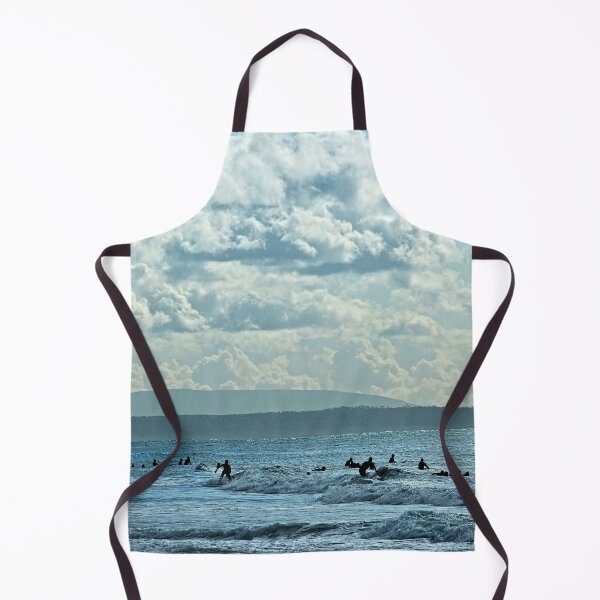 Item preview, Surfers Riding Sea Waves Scenic Seascape designed and sold by Anna Lemos.