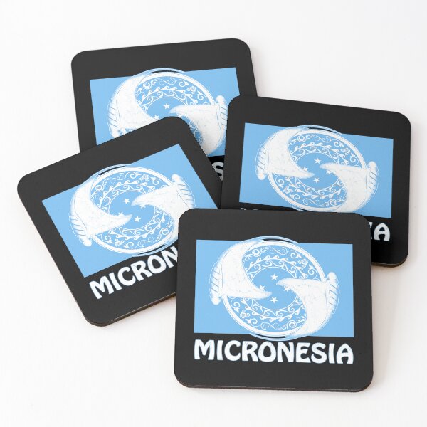 Item preview, Micronesia flag with manta ray designed and sold by NicGrayGraphic.