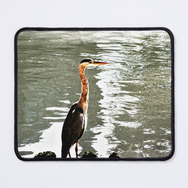 Item preview, Grey heron Wading Bird River Bank designed and sold by Anna Lemos.