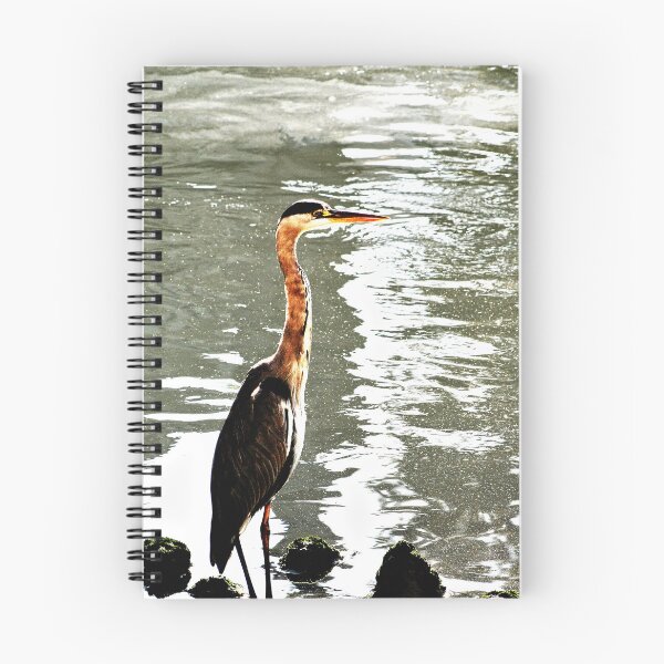 Item preview, Grey heron Wading Bird River Bank designed and sold by Anna Lemos.