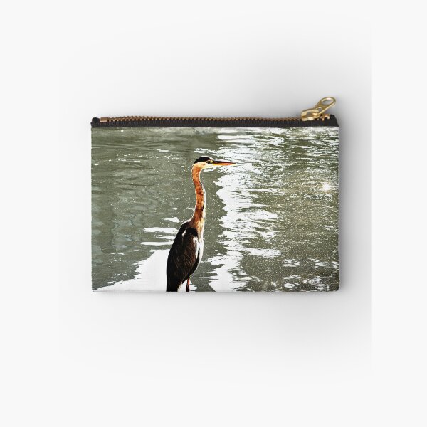 Item preview, Grey heron Wading Bird River Bank designed and sold by Anna Lemos.