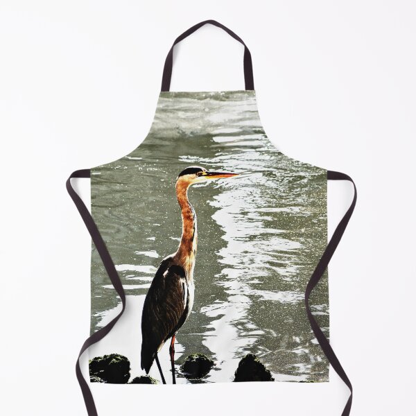 Item preview, Grey heron Wading Bird River Bank designed and sold by Anna Lemos.