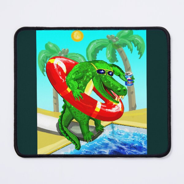 Item preview, Summer Fun Croc with Soda designed and sold by VerdeDoodleDuck.