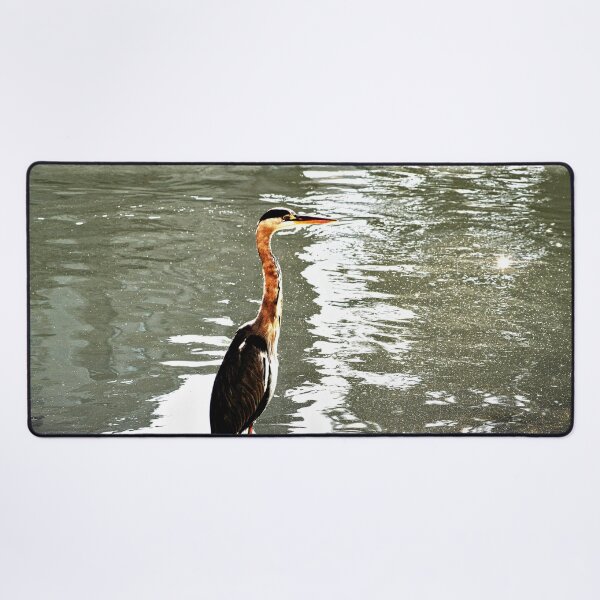 Item preview, Grey heron Wading Bird River Bank designed and sold by Anna Lemos.