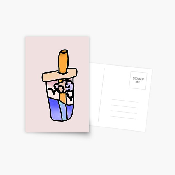 Cat Boba Cup Postcard for Sale by Bobaelyse