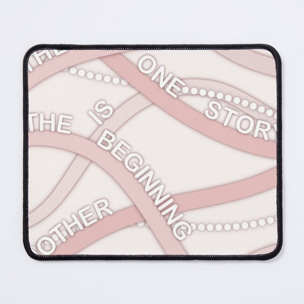 Item preview, Aesthetic Pink Ribbon: The ending of one story is the beginning of another story designed and sold by CherieArts.