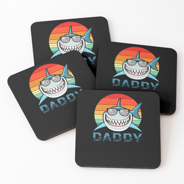 Item preview, Daddy Cute Retro Art Shark Lover Shark Art Rainbow Lover designed and sold by Countrysmart.