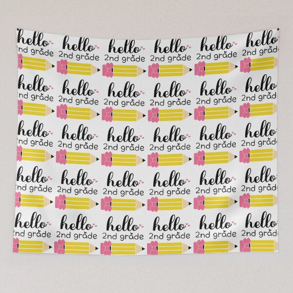 Item preview, Hello 2nd grade, Back to School, First day of School designed and sold by BlueDiamond-19.