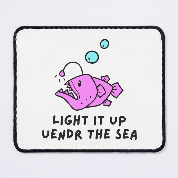 Item preview, Anglerfish Light Darkness, Inspirational Anglerfish Light it Up Under The Sea designed and sold by Whimzu.