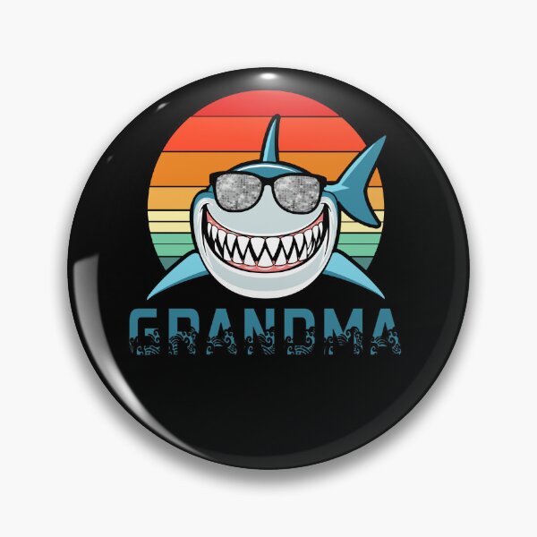 Item preview, Grandma Cute Retro Art Shark Lover Shark Art Rainbow Lover designed and sold by Countrysmart.