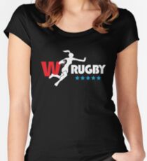 Womens Rugby Black version Women's Fitted Scoop T-Shirt