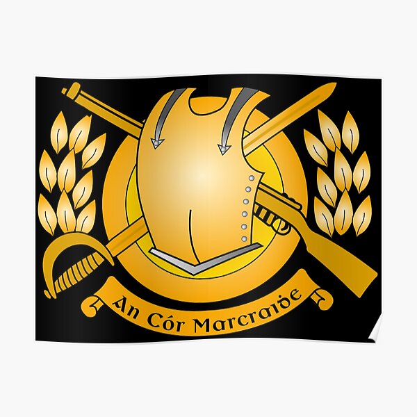 badge-of-the-irish-army-cavalry-corps-poster-for-sale-by-shav-redbubble