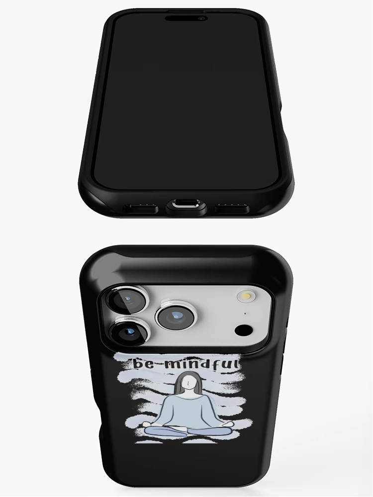 Thumbnail 3 of 4, iPhone Case, be mindful designed and sold by Sunset Design.
