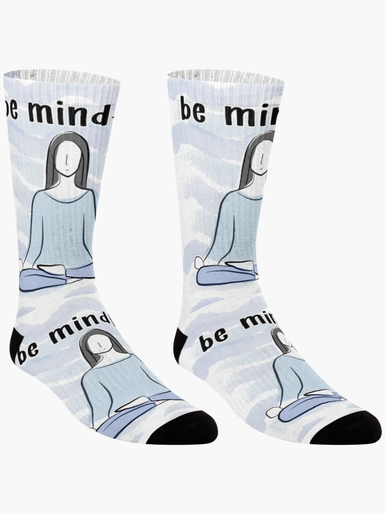 Thumbnail 3 of 5, Socks, be mindful designed and sold by Sunset Design.