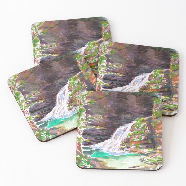 Item preview, Waterfall gorge hike in Robert Treman park designed and sold by Anna Effenberger Art.