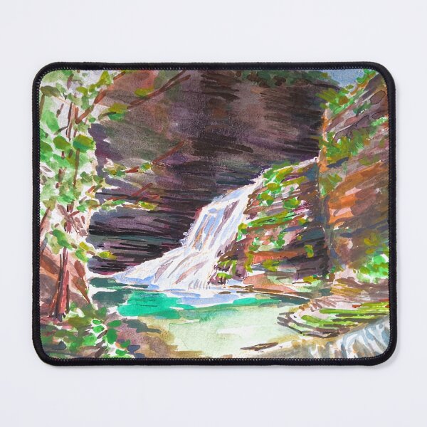 Item preview, Waterfall gorge hike in Robert Treman park designed and sold by Anna Effenberger Art.