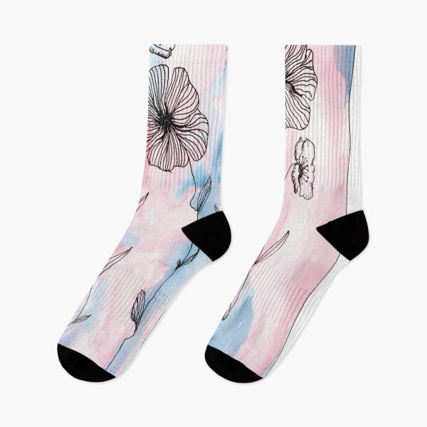 Item preview, Floral ink over beautiful watercolors designed and sold by Cat-Art-Sis.