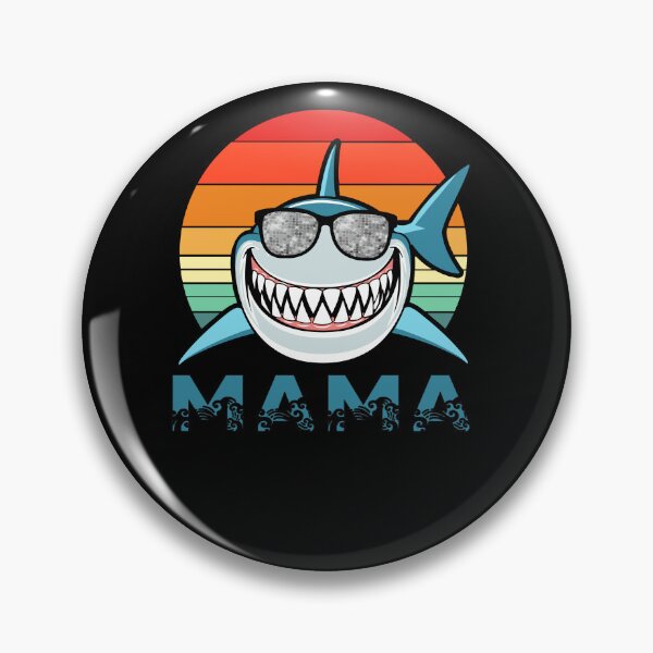 Item preview, Mama Cute Retro Art Shark Lover Shark Art Rainbow Lover designed and sold by Countrysmart.